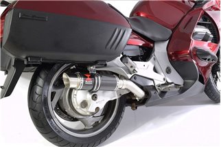 230 mm Gp Round Carbon-Schalldämpfer HONDA ST1300 Pan European (SC51) Black Widow