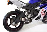 De-Cat Exhaust System 230mm GP Round Carbon Silencer YAMAHA R6 YZF600 2006-2016 Black Widow