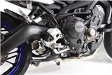 Scarico De-Cat Silenziatore Rotondo In Carbonio Gp Da 230 mm YAMAHA MT09 MT-09 Tracer: Tracer GT Black Widow