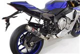 Titanium De Cat Collector + 230mm GP Round Carbon Silencer YAMAHA YZF-R1 R1M 2015-2021 Black Widow