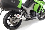 4-2 Silenziatori Ovali In Acciaio Inox Da 230 mm KAWASAKI Z1000 SX 2010-2019 Black Widow