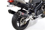 Exhaust Silencers 300mm Black Stainless + Carbon Tip APRILIA SL1000 Falco 1999-2005 Black Widow