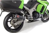 4-2 Silenziatori Con Punta In Carbonio Ovale In Acciaio Inox Nero Da 300 mm KAWASAKI Z1000 SX 2010-2019 Black Widow