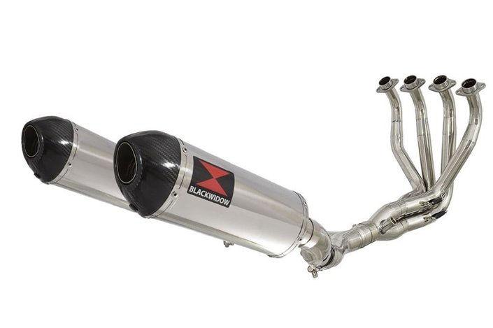 4-2 Silencieux Avec Embout Ovale En Carbone De 300 mm Pour Système D'Échappement De Sacoches De Cat KAWASAKI Z1000 SX 2010-2019 