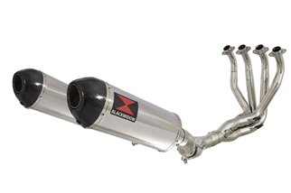 4-2 Silencieux Avec Embout Ovale En Carbone De 300 mm Pour Système D'Échappement De Sacoches De Cat KAWASAKI Z1000 SX 2010-2019 