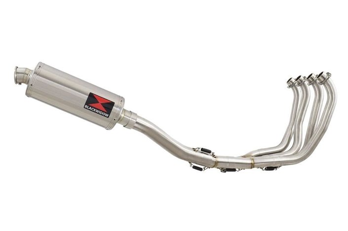 Exhaust System 300mm Oval Stainless Silencer YAMAHA YZF1000 R Thunderace 1996-2003 Black Widow