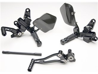 Sistema Di Poggiapiedi Vcr38Gt Nero Gilles Ducati 848 Evo H6 2012 - 2013