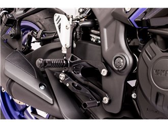 Sistema Di Poggiapiedi Fxr Nero Gilles Yamaha Yzf-R3 R25 Rh07 2015 - 2018
