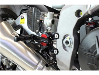 Sistema Di Poggiapiedi Vcr38Gt Nero Gilles Aprilia Rsv4 Aprc Rk 2011 - 2014