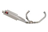 Exhaust System + 400mm Oval Stainless Silencers HONDA VTR1000F Superhawk (SC36) Black Widow