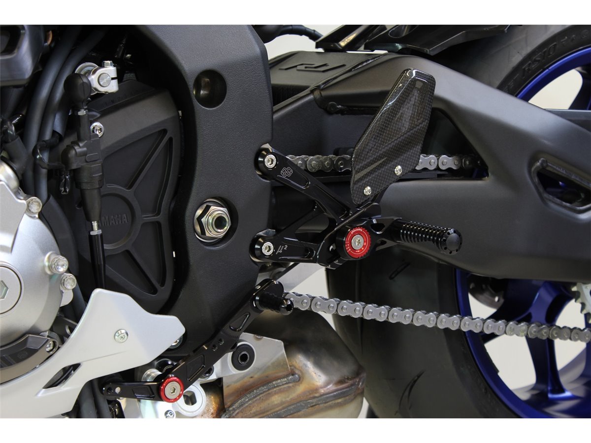 Sistema Di Poggiapiedi Mue2 Nero Gilles Yamaha Yzf-R1 Rn49 2017 - 2019