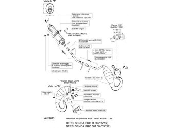 Full System Exhaust Leovince X-Fight Derbi Senda Drd Pro...