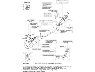 Full System Exhaust Leovince X-Fight Black Edition Derbi...