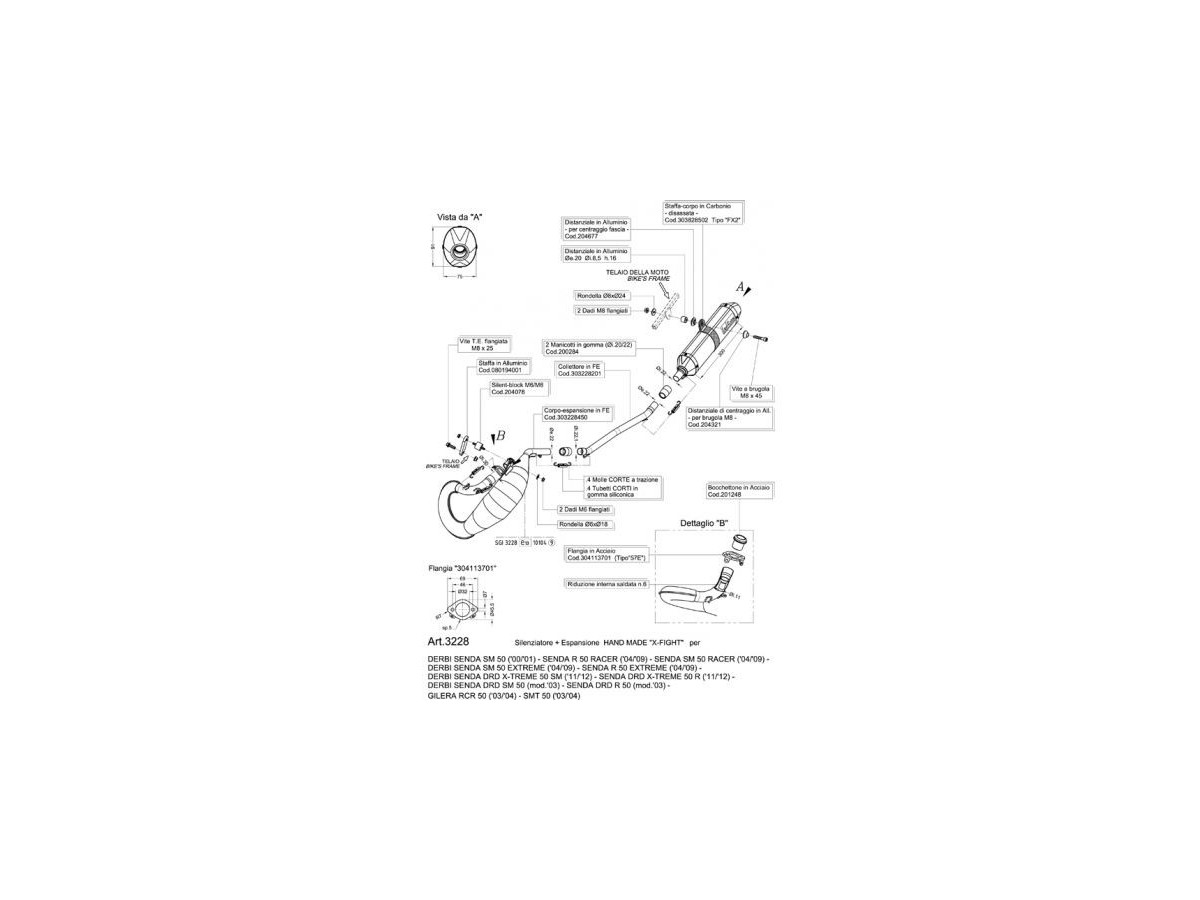 Sistema Di Scarico Completo Leovince X-Fight Gilera Gilera Rcr 50 2003 - 2004