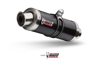 Silencieux Echappement Mivv Gp Noir Noir Inox Aprilia Tuono Fighter 1000 2006 - 2010