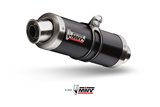 Silencieux Echappement Mivv Gp Noir Noir Inox Aprilia Tuono Fighter 1000 2006 - 2010