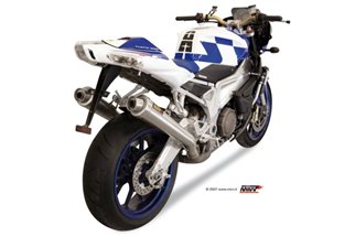 Schalldämpfers Escape Mivv X-Cone Edelstahl Aprilia Tuono Fighter 1000 2006 - 2010