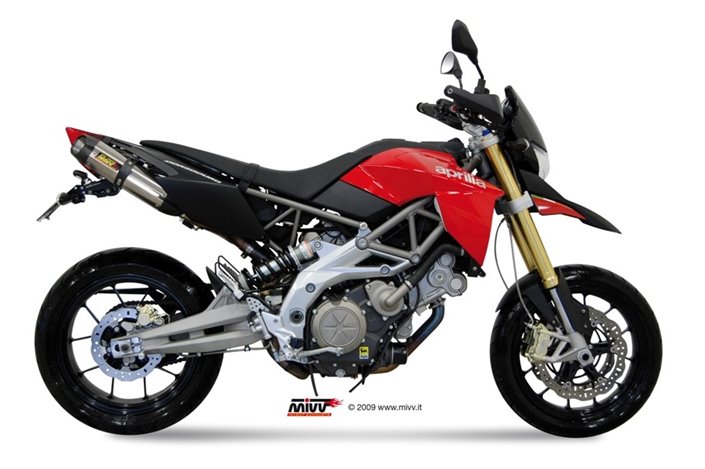 Schalldämpfers Escape Mivv Suono Edelstahl Aprilia Dorsoduro 750 2008 - 2016