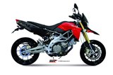 Schalldämpfers Escape Mivv Suono Schwarz Schwarz Edelstahl Aprilia Dorsoduro 750 2008 - 2016