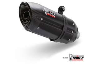 Sistema di Scarico Terminale A.007.L9 Mivv Suono Black Inox Nero Aprilia Dorsoduro 750 2008 - 2016