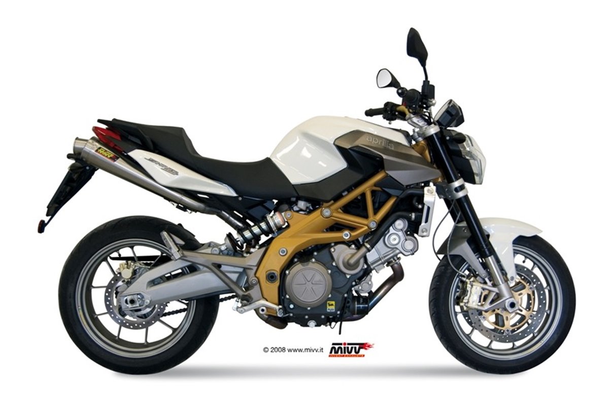 Schalldämpfers Escape Mivv X-Cone Edelstahl Aprilia Shiver 750 2008 - 2016