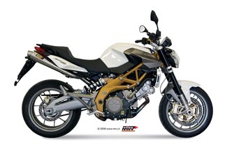 Schalldämpfers Escape Mivv X-Cone Edelstahl Aprilia Shiver 750 2008 - 2016