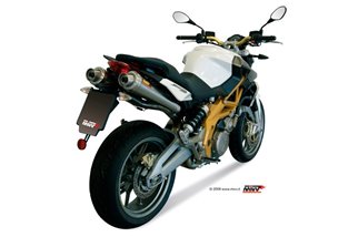 Schalldämpfers Escape Mivv X-Cone Edelstahl Aprilia Shiver 750 2008 - 2016