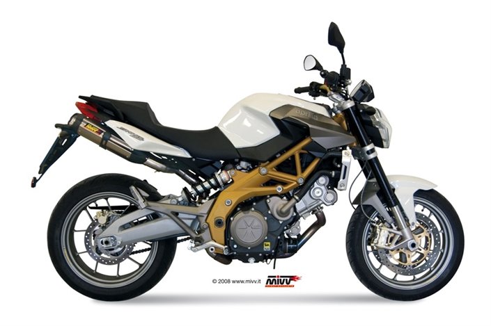 Schalldämpfer Escape Mivv Suono Edelstahl Aprilia Shiver 750 2008 - 2016