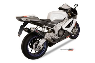 Silencieux Echappement Mivv Gp Noir Noir Inox Aprilia Rsv 1000 2004 - 2008