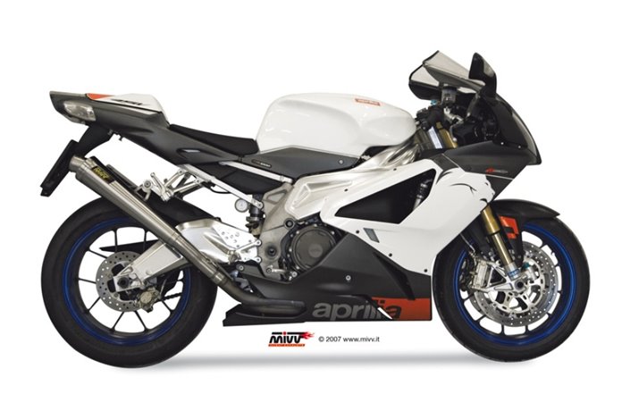 Schalldämpfers Escape Mivv X-Cone Edelstahl Aprilia RSV 1000 2004 - 2008