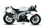 Schalldämpfer Escape Mivv Suono Schwarz Schwarz Edelstahl Aprilia Rsv4 2009 - 2016