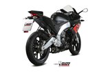 Schalldämpfer Escape Mivv Delta Race Schwarz Schwarz Edelstahl Aprilia Rs 125 2017 - 2020