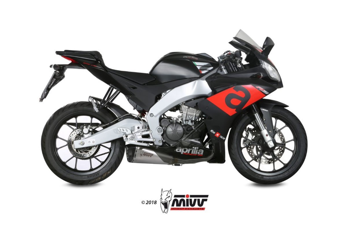 Schalldämpfer Escape Mivv Delta Race Edelstahl Aprilia Rs 125 2017 - 2020