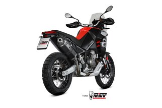 Silencieux Echappement Mivv Speed Edge Noir Noir Inox Aprilia Tuareg 660 2022 - 2022