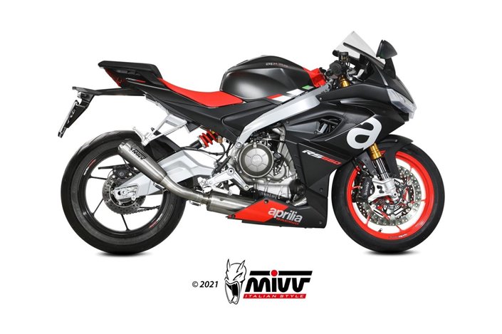 Full System 4 In 2 In 1 Exhaust Mivv X-M1 Titanium Aprilia Rs 660 2020 - 2022