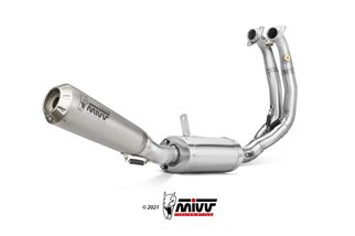 Full System 4 In 2 In 1 Exhaust Mivv X-M1 Titanium Aprilia Rs 660 2020 - 2022