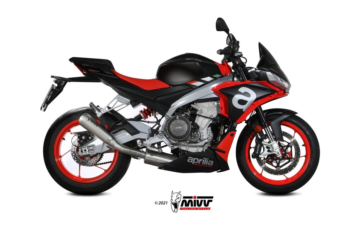 Full System 4 In 2 In 1 Exhaust Mivv X-M1 Titanium Aprilia Tuono 660 2021 - 2022