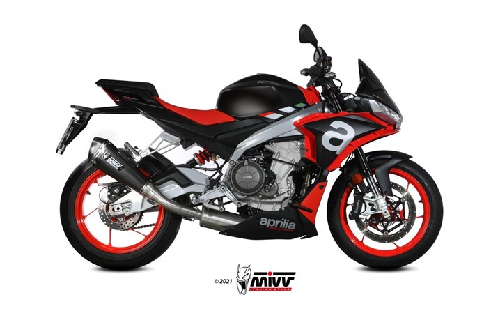 Système Complet 4 En 2 En 1 Echappement Mivv Delta Race Carbone Aprilia Tuono 660 2021 - 2022