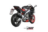 Full System 4 In 2 In 1 Exhaust Mivv Delta Race Carbon Aprilia Rs 660 2020 - 2022