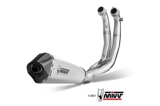 Système Complet 4 En 2 En 1 Echappement Mivv Delta Race Inox Aprilia Tuono 660 2021 - 2022