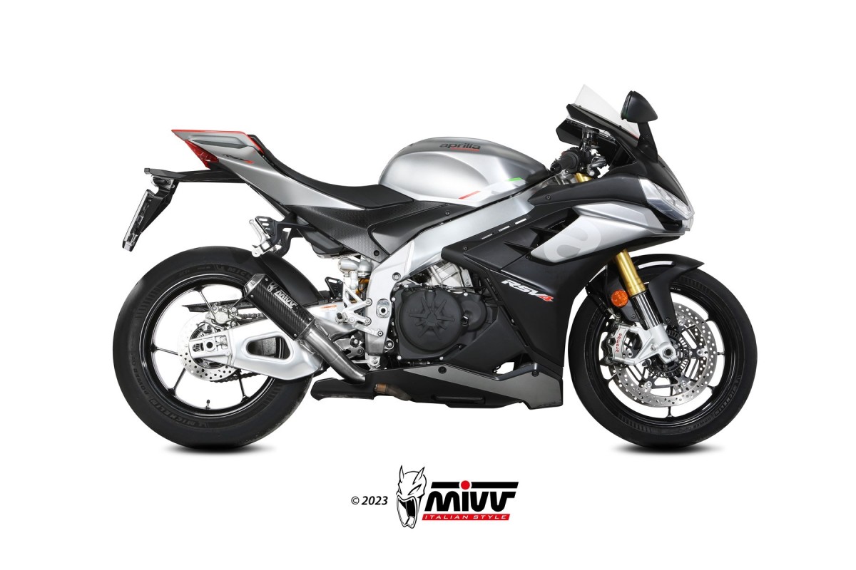 Sistema di Scarico Terminale A.019.SM3C Mivv MK3 in carbonio Aprilia RSV4 2021-2024