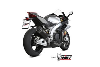 Sistema Di Scarico Terminale A.015.LR1TB Mivv SR-1 in TITANIO NERO Aprilia RSV4 2021-2024