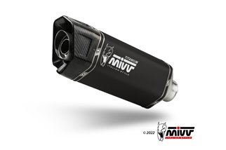 Sistema Di Scarico Terminale A.015.LR1TB Mivv SR-1 in TITANIO NERO Aprilia RSV4 2021-2024