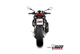 Sistema di Scarico Terminale A.015.LR1TB Mivv SR-1 TITANIO NERO Aprilia Tuono V4 1100 2021-24