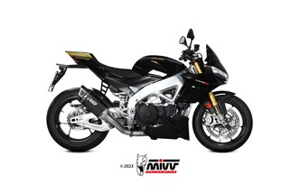 Sistema di Scarico Terminale A.019.SR1TB Mivv SR-1 TITANIO Nero Aprilia Tuono V4 1100 2021-2024