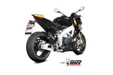 Sistema di Scarico Terminale A.019.SR1TB Mivv SR-1 TITANIO Nero Aprilia Tuono V4 1100 2021-2024