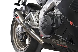 GUNSHOT RACING QD EXHAUST Pot d'échappement Slip-on en titane Aprilia RSV4 1000-1100 2018-2020