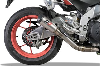 GUNSHOT RACING QD EXHAUST Pot d'échappement Slip-on en titane Aprilia TUONO V4