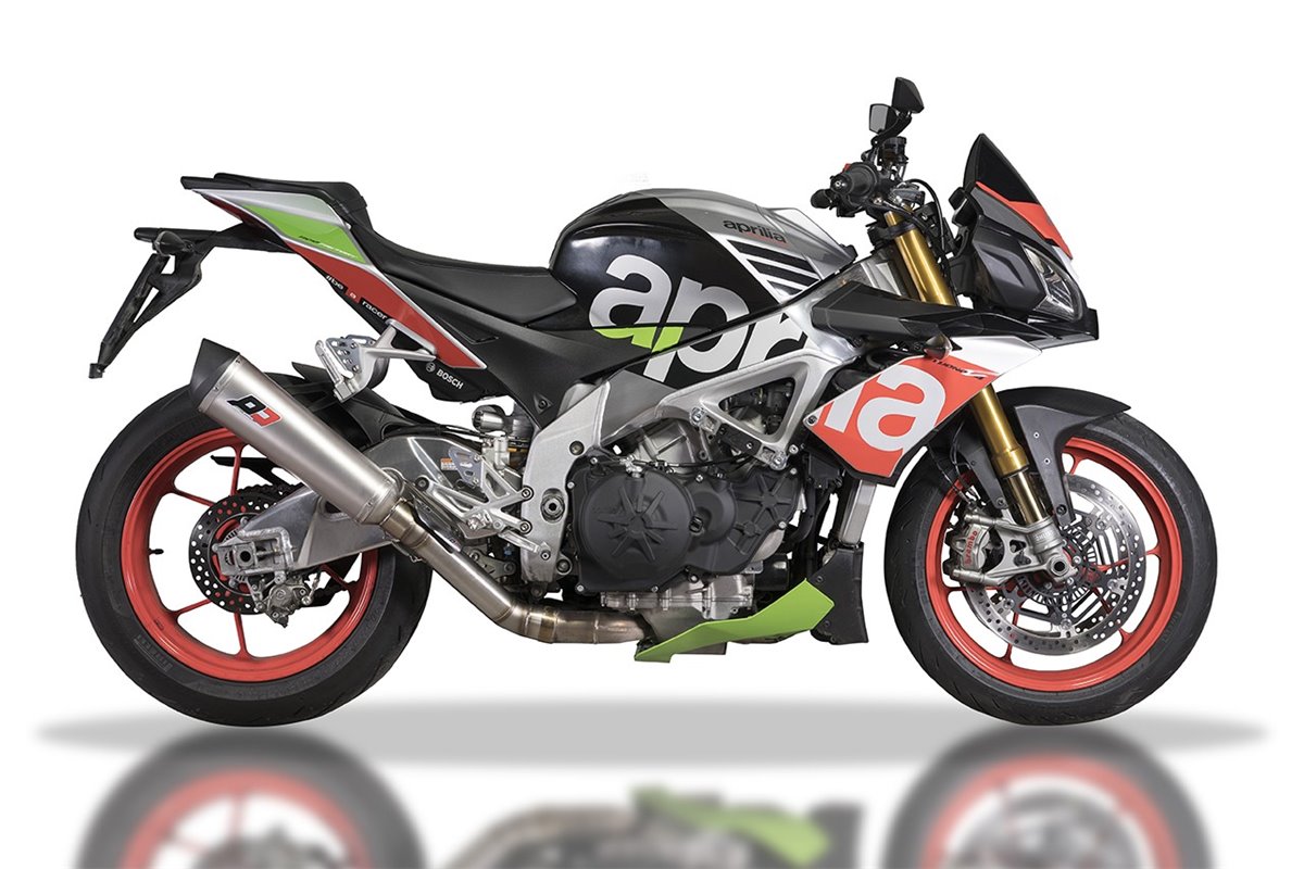 Auspuff Slip-on Titan Tr-Cone QD AUSPUFF Zugelassen Aprilia TUONO V4