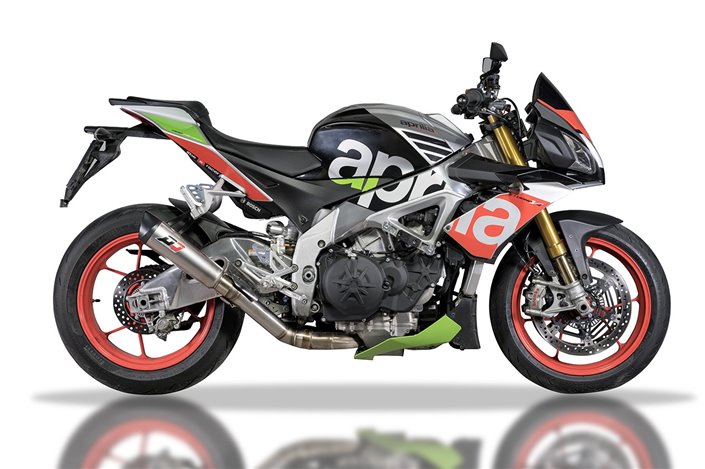 Exhaust Slip-on Titanium Tri-Cone RACING Aprilia TUONO V4 QD EXHAUST